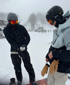 Dominick in the snow